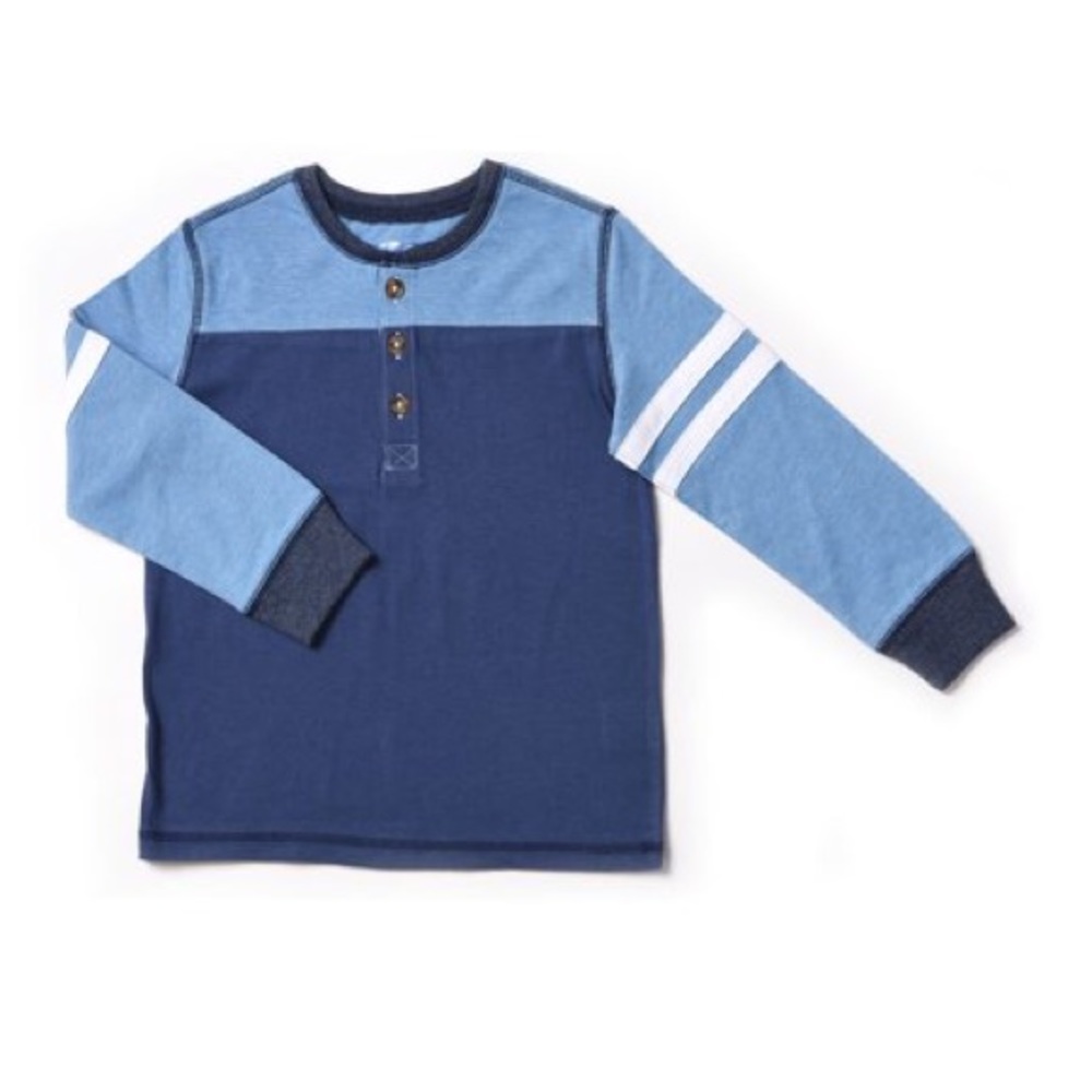 Kapital K - Color Blocked Henley Varsity